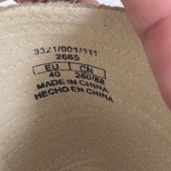 ZARA TRAFALUC Espadrille Wedge Platform Sandals Size 9 US/ 40 EU Natural Rope - Picture 8 of 12